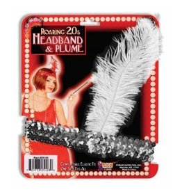 Flapper Headband Silver