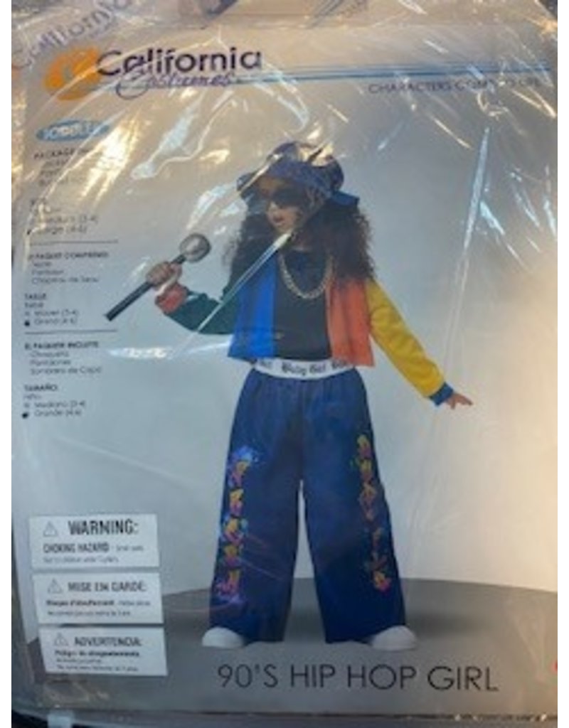 Toddler 90's Hip Hop Girl Costume Large (4-6)