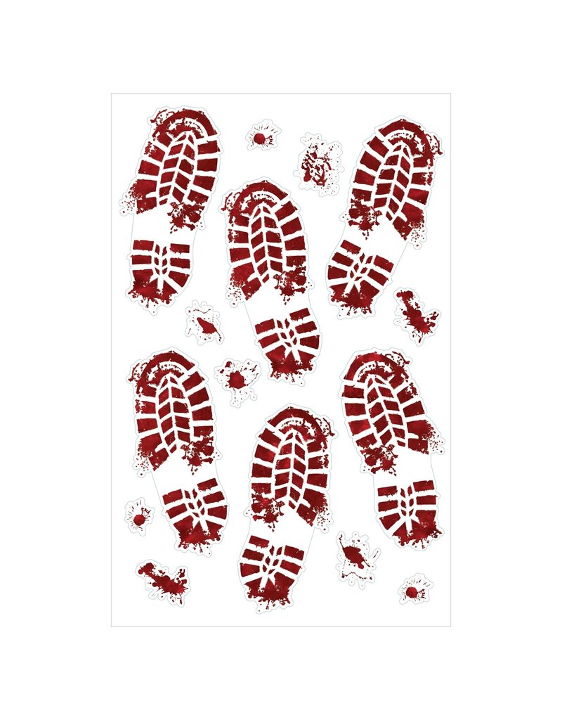 Bloody Footprints Vinyl Floor Gore