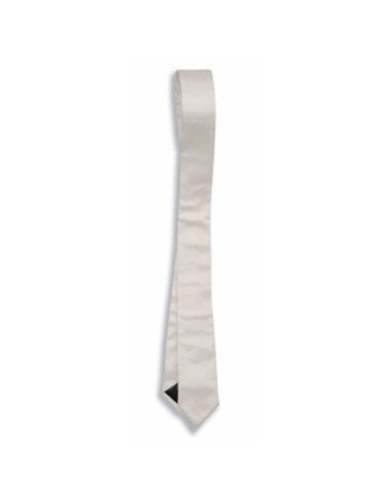 50's White Skinny Tie