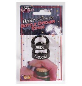 Bride & Groom Bottle Opener Ring Set