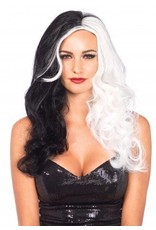 Two Tone Long Wavy Villian Wig