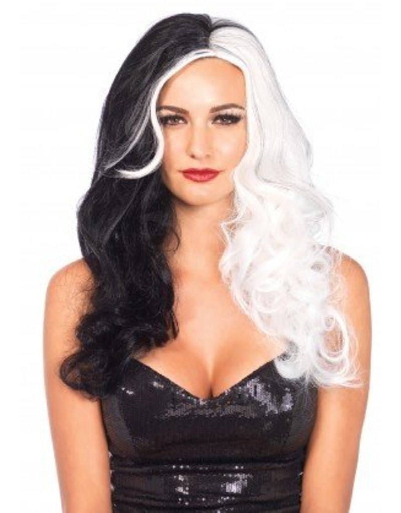 Two Tone Long Wavy Villian Wig