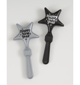 New Year Star Clapper Black/Silver