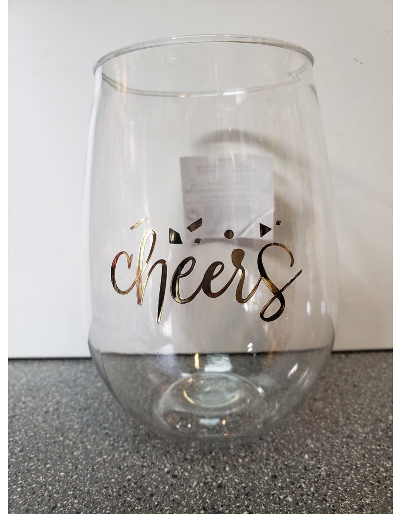 Gold Stemless Wine Glass 15oz (6)