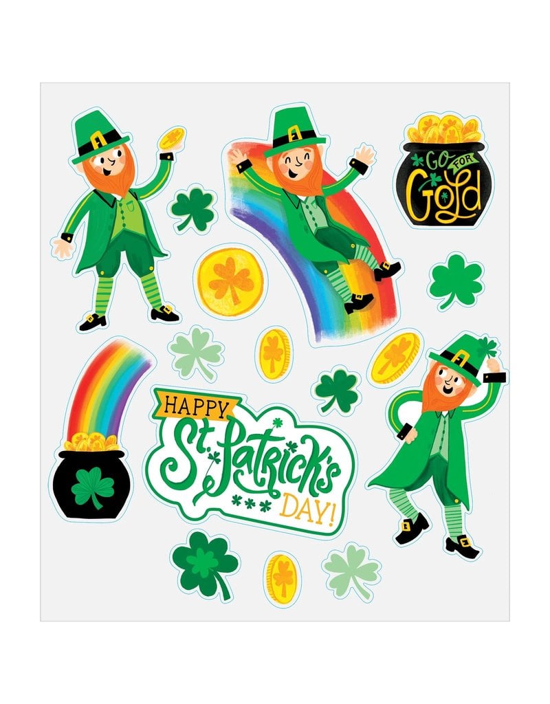 Happy St's Pats Themed Window Decoration 17" x 12"