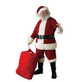Ultra Velvet Adult Santa Suit with Faux Fur - XL