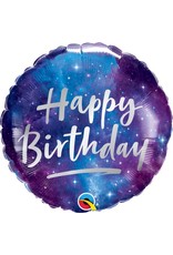 Birthday Galaxy 18" Mylar Balloon