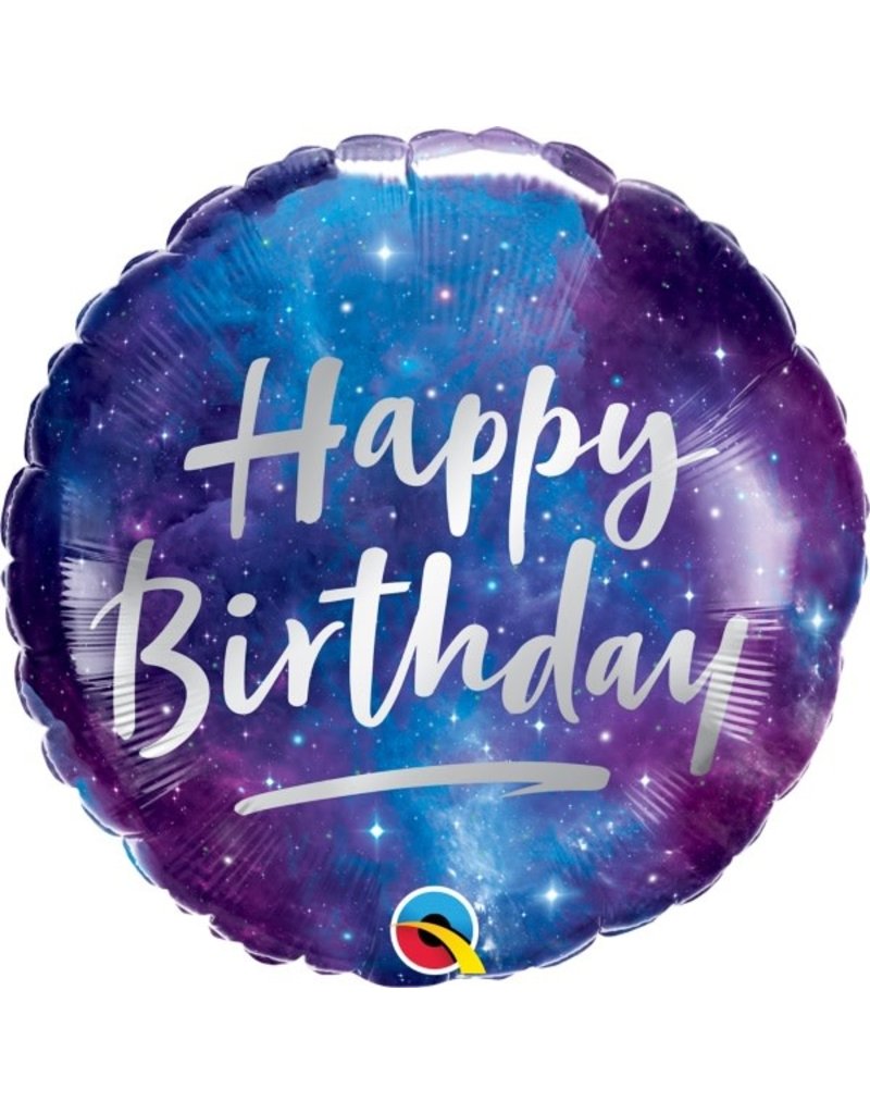 Birthday Galaxy 18" Mylar Balloon