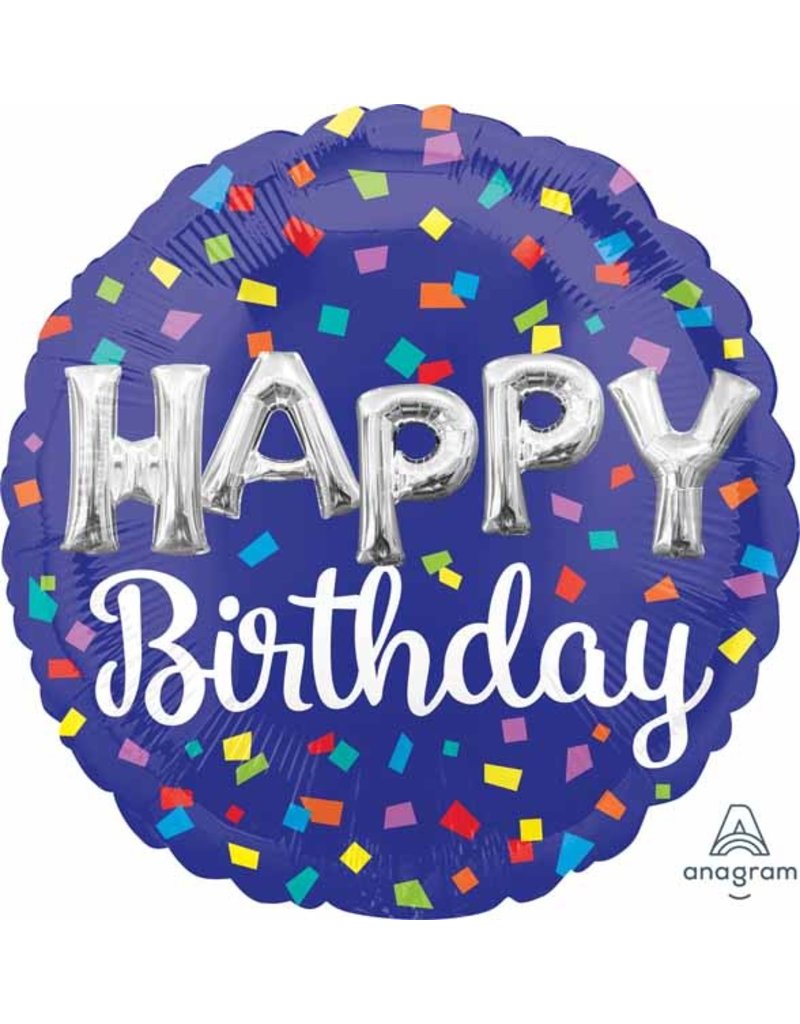 Happy Birthday Balloon Letters 18" Mylar Balloon