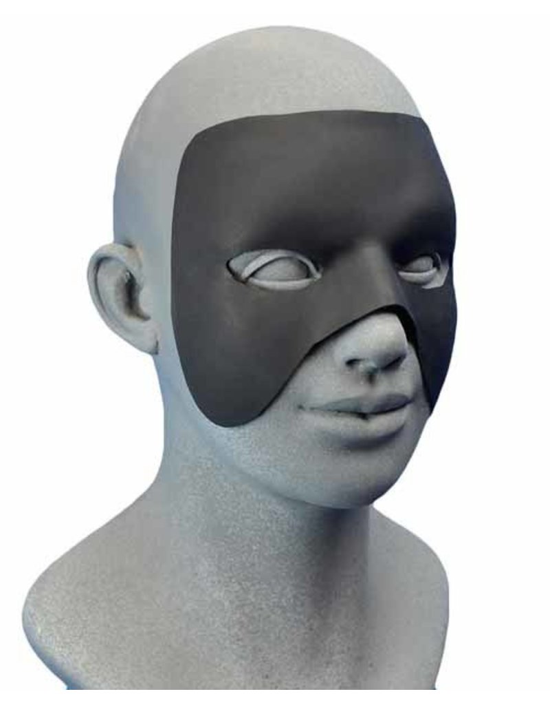 Customizable Hero Mask With Spirit Gum Black