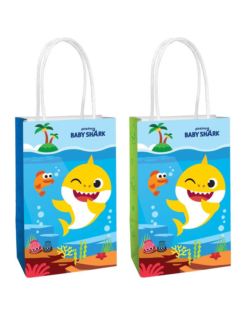 Baby Shark Printed Paper Kraft Bags (8)