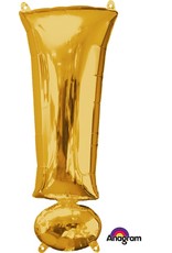 Gold Shape ! Mylar 34" Balloon