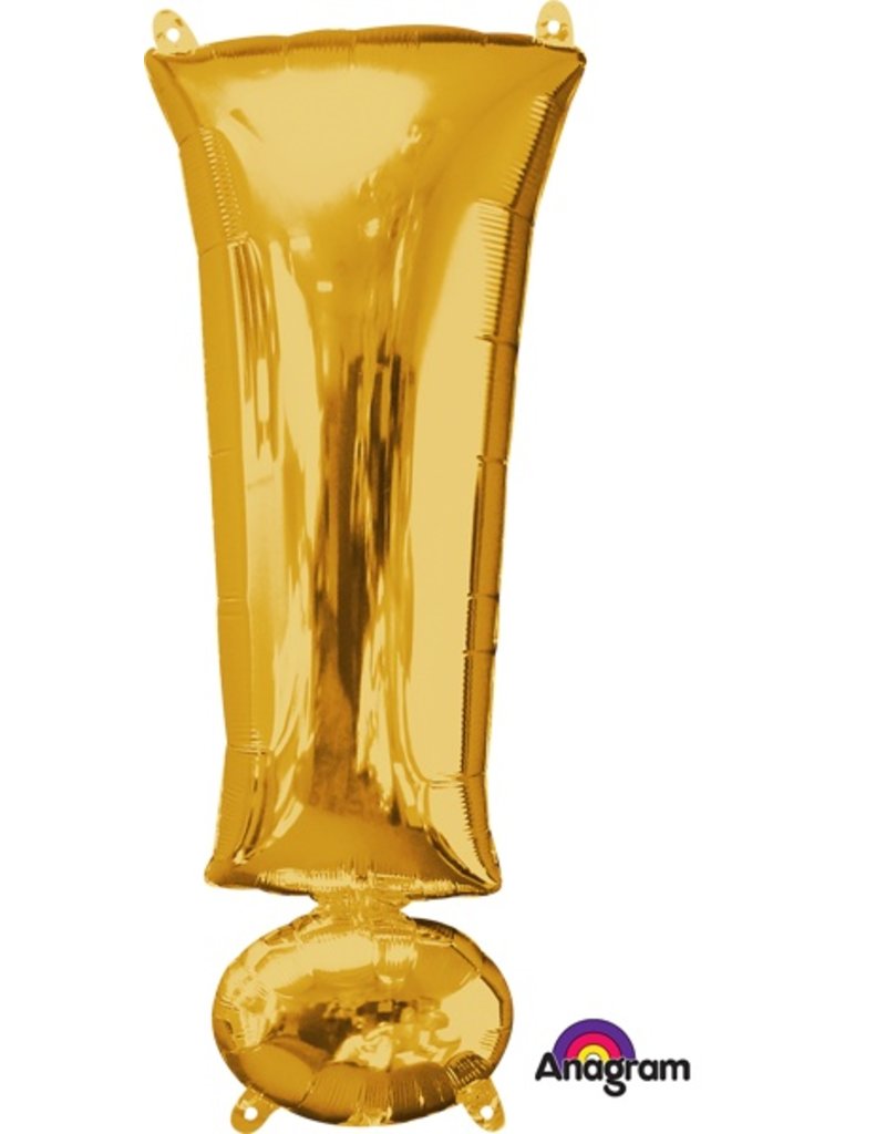 Gold Shape ! Mylar 34" Balloon