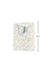 Paper, Jumbo Gift Bag, Rainbow Dots, Matte/Glitter