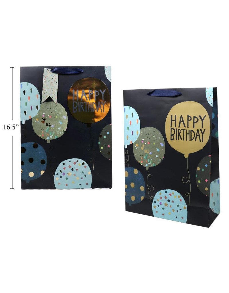 Paper, Jumbo Gift Bag, Happy Bday Balloon