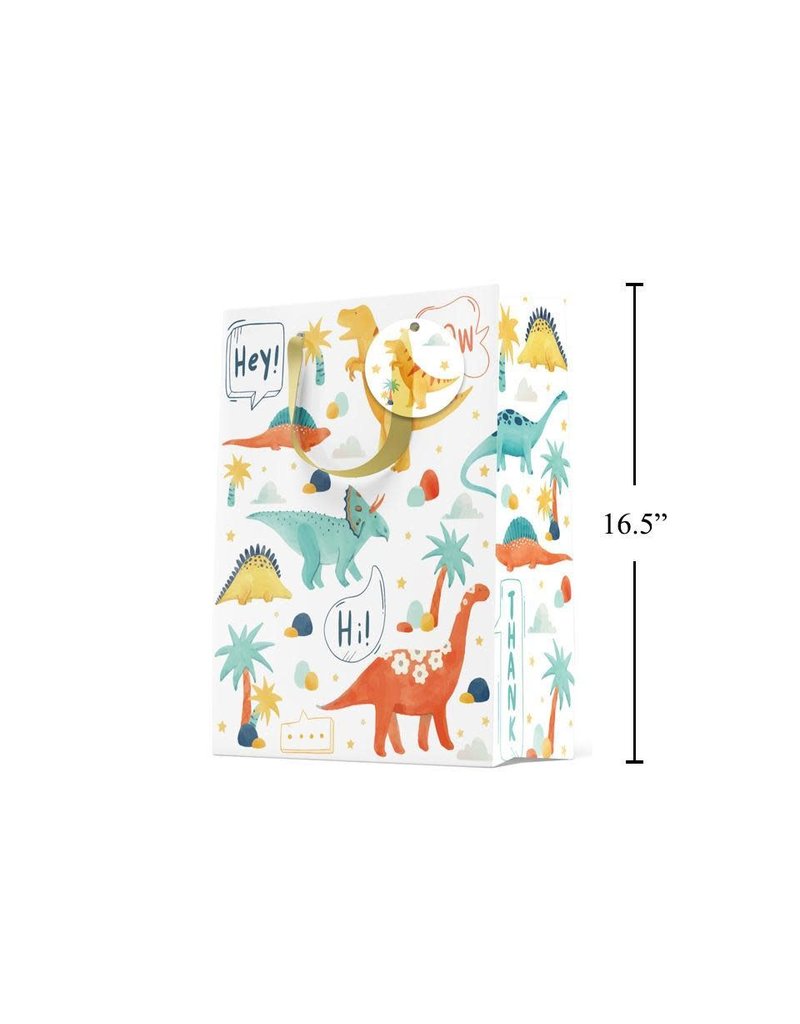 Paper, Jumbo Gift Bag, Cute Dinosaurs