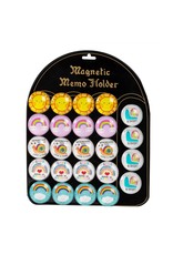 Happy Day Round Glass Magnet 1.5", 6 Asstd, 24