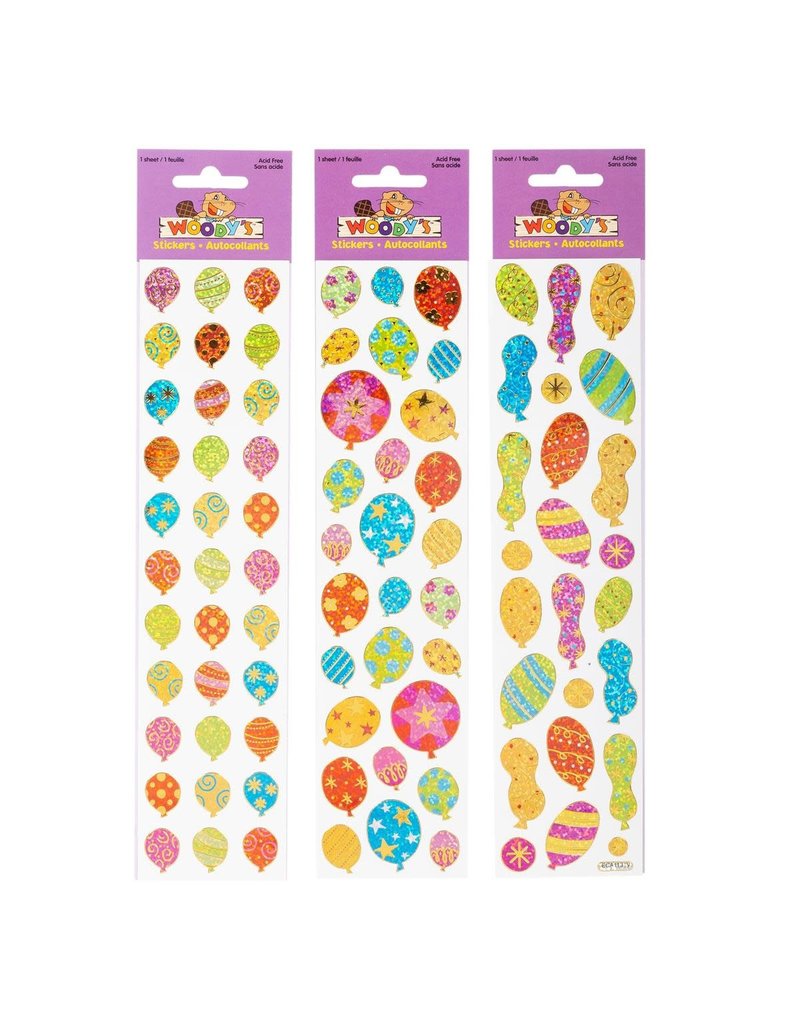Woody's Stickers, Balloons, 3 style