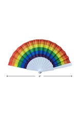 Celebrate Pride Rainbow Folding Fan,  9"