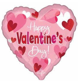 Happy Valentine's Day Playful Hearts 18" Mylar Balloon