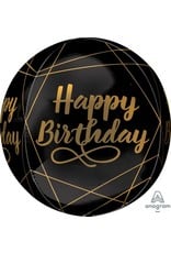 Elegant Birthday Orbz 15" Mylar Balloon