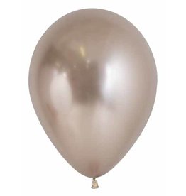 Tuftex 11" Chrome Champagne Latex Balloon (Without Helium)