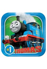 Thomas All Aboard Square Plates, 7" (8)