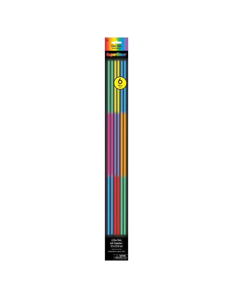 22" Glow Stick - Tri Color (6)