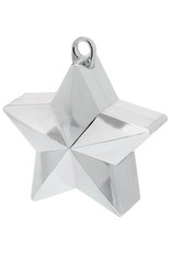 Silver Star Electroplated Balloon Weight