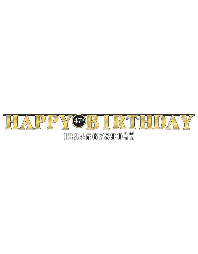 Better with Age Birthday Add-An-Age Letter Banner