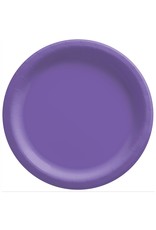 8 1/2" Round Paper Plates, Mid Ct. - New Purple (20)