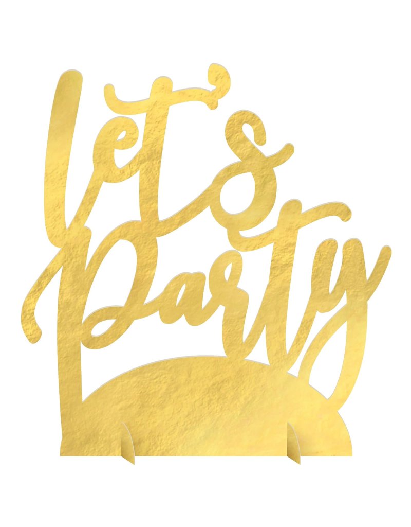 "Let's Party" Foil Centerpiece