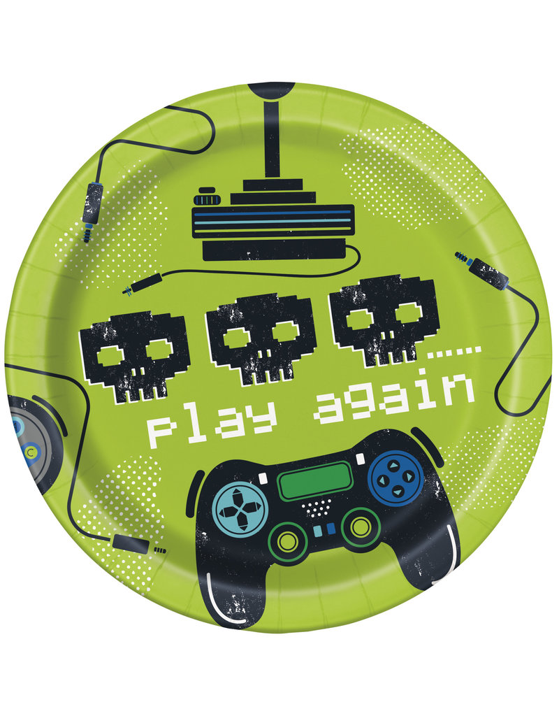 Gamer Birthday 7" Paper Plate (8)