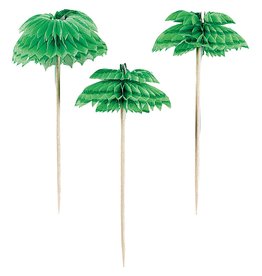 Palm Tree Honeycomb 4" Picks (12)