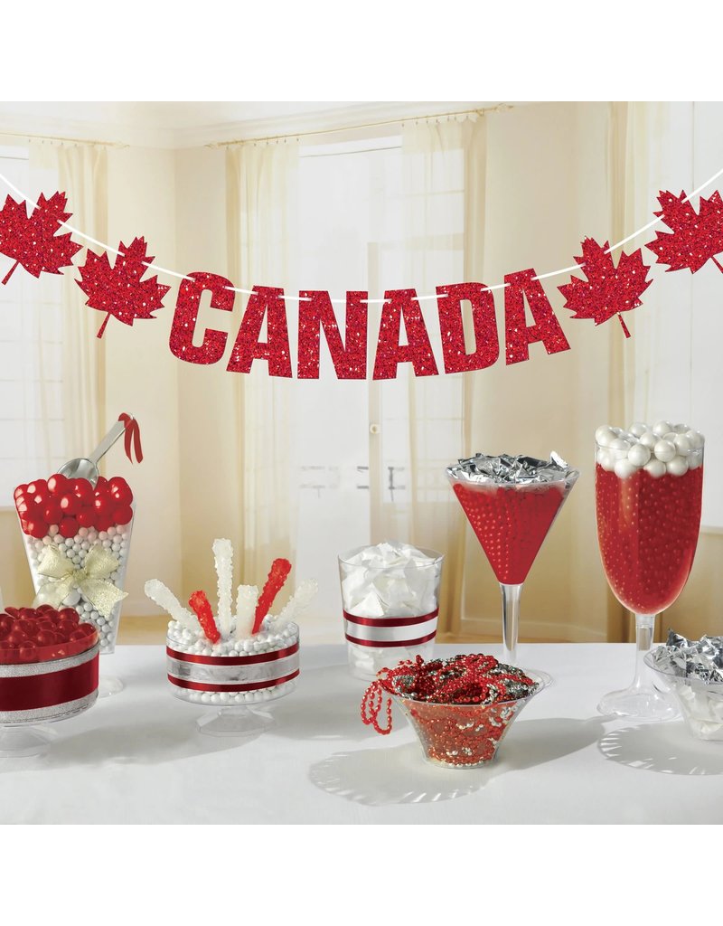 Canada Glitter Letter Banner