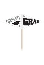 Grad Party Picks - White 2 1/2" - 3" (36)