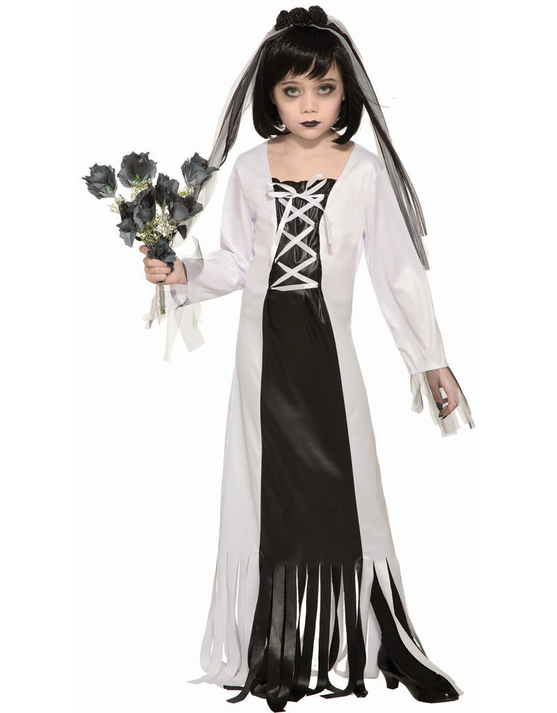 Girl's Cemetery Bride Medium (8-10) Costume