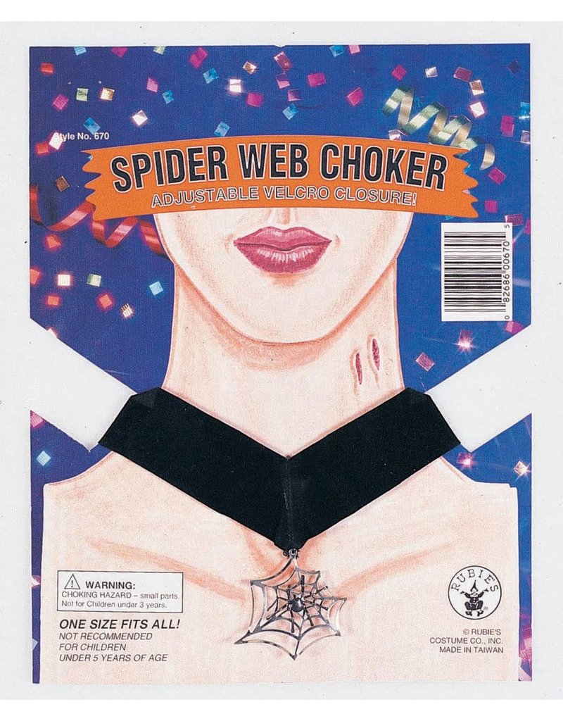 Spider Web Choker Necklace
