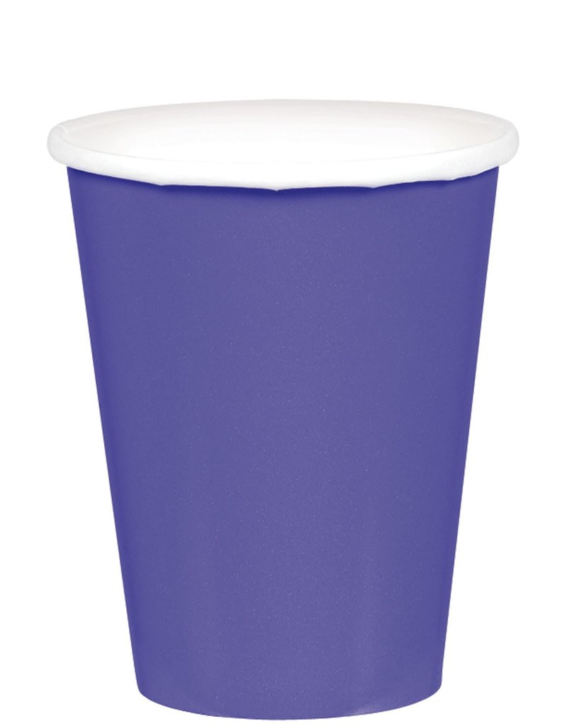 9 oz. Paper Cups, Mid Ct. - New Purple (20)