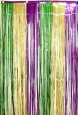 Gold/Purple/Green Metallic Door Curtain 3' x 8'