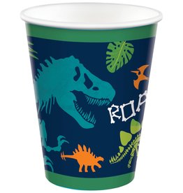 Dino-Mite Birthday 9 oz Paper Cups (8)