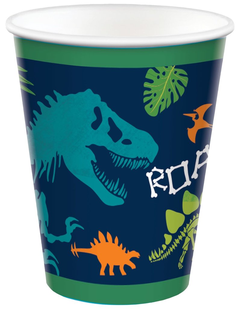 Dino-Mite Birthday 9 oz Paper Cups (8)