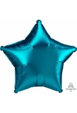 Aqua Satin Luxe Star 19" Mylar Balloon