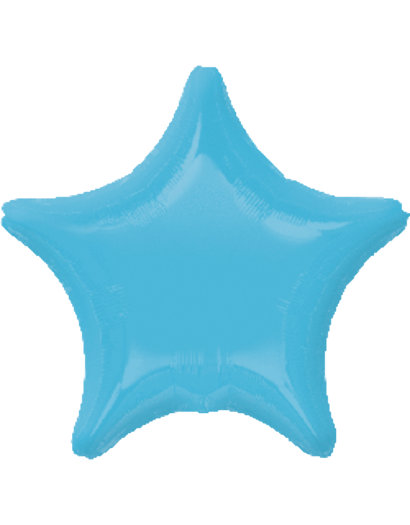 Caribbean Blue Star 19" Mylar Balloon