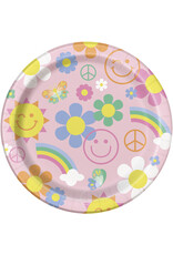 Groovy Birthday 9" Paper Plate (8)