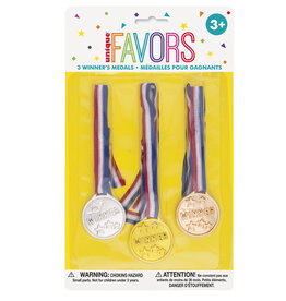 Gold, Silver, & Bronze Winner Medals (3)