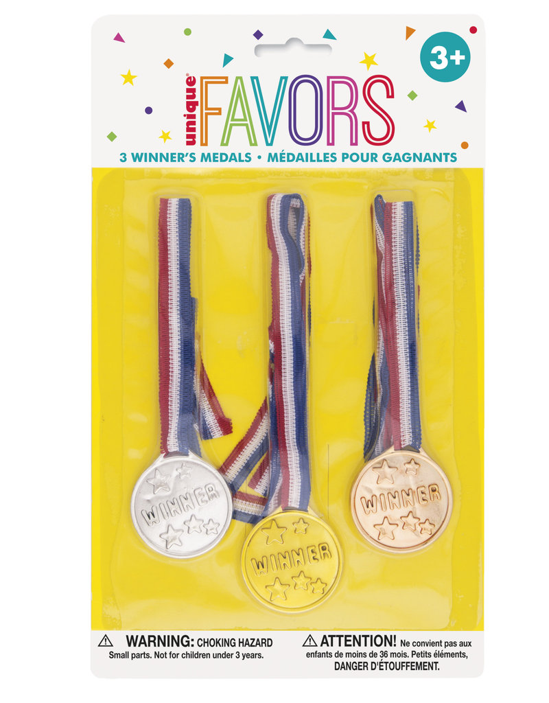 Gold, Silver, & Bronze Winner Medals (3)