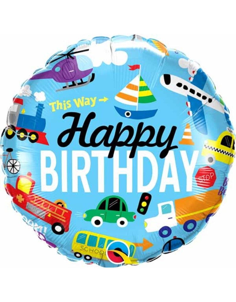 HBD Transportation 18" Mylar Balloon
