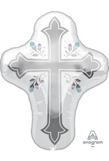 Holy Day Cross 28" Mylar Balloon